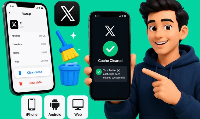 how to clear twitter cache