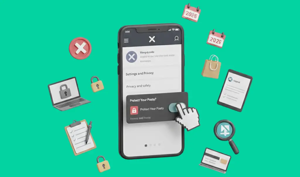 how to make twitter account private