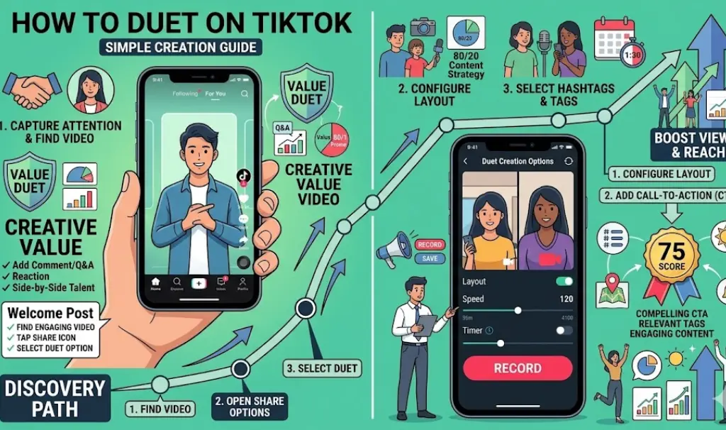 how to duet on tiktok