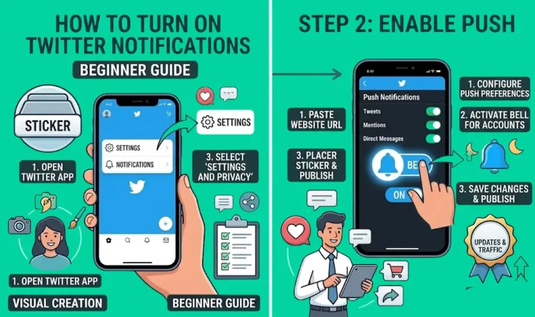 how to turn on twitter notifications