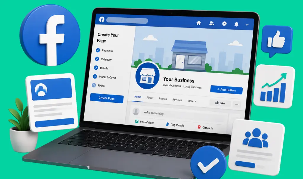 how to create facebook business page